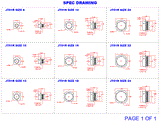 2D Cad Drawing, MIL-DTL-38999 Series 2, Amphenol JT, JT01