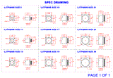 2D Cad Drawing, MIL-DTL-38999 Series 1, Amphenol LJT, LJTPQ00, MS27656